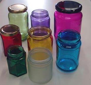 Coloured Food Jars